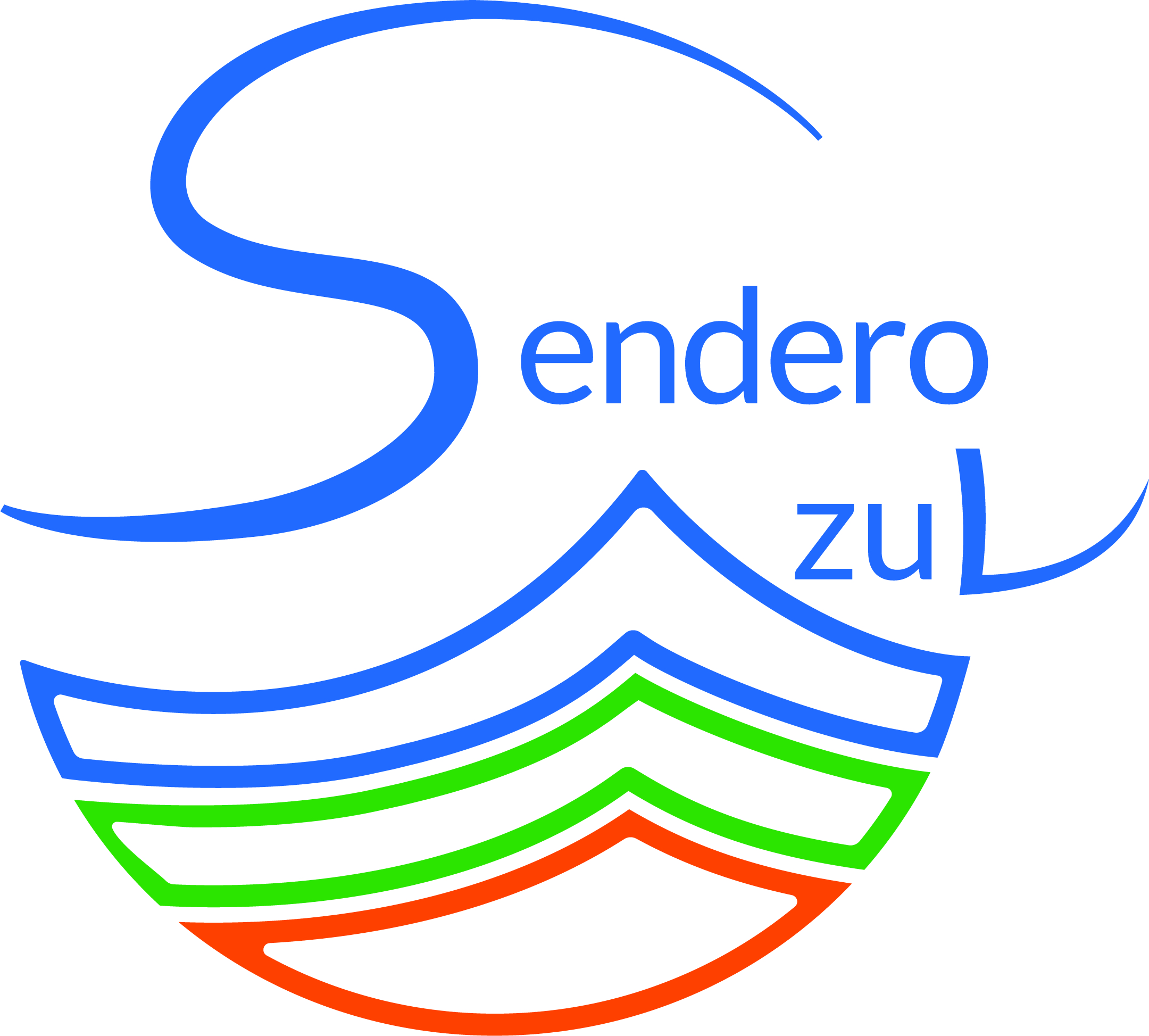 logo senderos azules